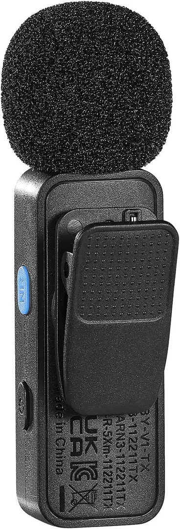 ميكروفون بويا Type-C لاسلكي، أسود - BY-V20 2 ميكروفون بويا Type-C لاسلكي، أسود - BY-V20 - الصورة 2