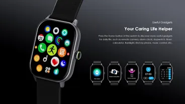 ساعة سمارت اورايمو Watch 5، مقاس 2.01 بوصة، اسود لايت كروم - OSW-805 3 ساعة سمارت اورايمو Watch 5، مقاس 2.01 بوصة، اسود لايت كروم - OSW-805 - الصورة 3