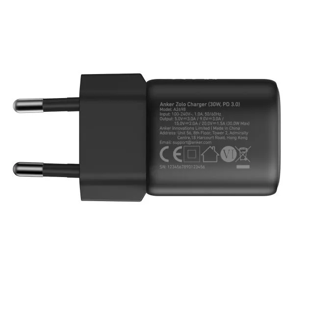 Anker Zolo 30W USB-C Fast Charger with Power Delivery – Original Model A2698L11 4 Anker Zolo 30W USB-C Fast Charger with Power Delivery – Original Model A2698L11 - Image 4