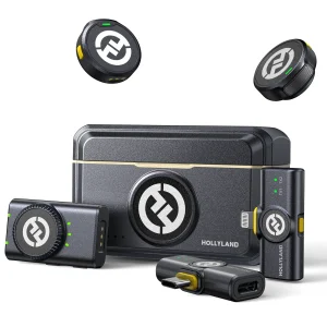 Hollyland Lark M2 wireless lavalier mic – 300m range, 40h battery, mobile compatible – Egypt