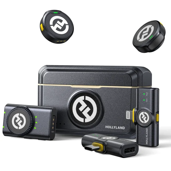 Hollyland Lark M2 wireless lavalier mic – 300m range, 40h battery, mobile compatible – Egypt
