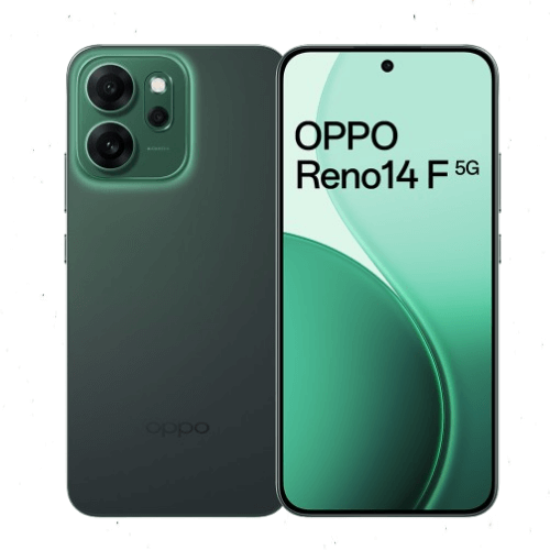 Oppo Reno 14 F 5G (12GB RAM + 256GB Storage)- Luminous Green– Best Price in Egypt 1 Oppo Reno 14 F 5G