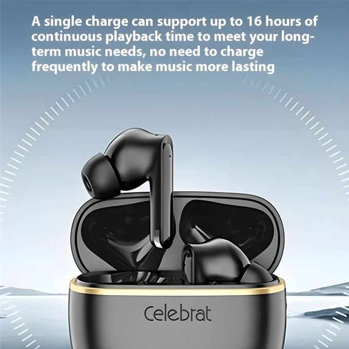 سماعة Celebrat WD03 بلوتوث – أرخص سعر في مصر | بطارية 16 ساعة وصوت ستيريو 4 سماعة Celebrat WD03 بلوتوث – أرخص سعر في مصر | بطارية 16 ساعة وصوت ستيريو - الصورة 4