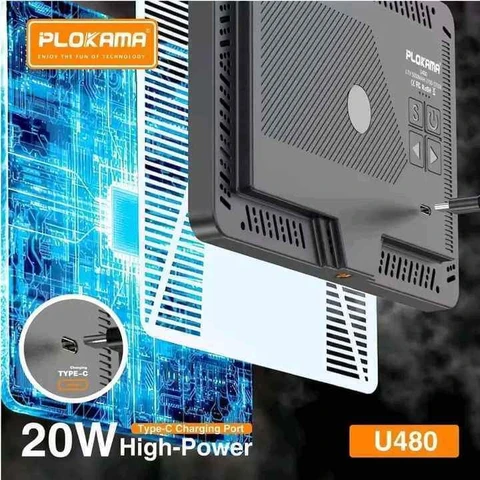 PLOKAMA U480 20W LED Fill Light — 2700-5700K Portable Panel with 5000mAh Battery 3 LED fill light, portable LED video light, 20W LED panel, adjustable CCT LED lamp, 2700-5700K LED light, 5000mAh LED panel, USB-C LED fill light, lighting for content creators, product photography light, budget LED light, إضاءة LED للتصوير, إضاءة تصوير 20 واط, لوح إضاءة LED محمول, إضاءة LED 2700-5700 كلفن, إضاءة فيديو USB-C, إضاءة وجه تيك توك, إضاءة منتجات LED, أفضل إضاءة تصوير رخيصة, لوح إضاءة LED صغير