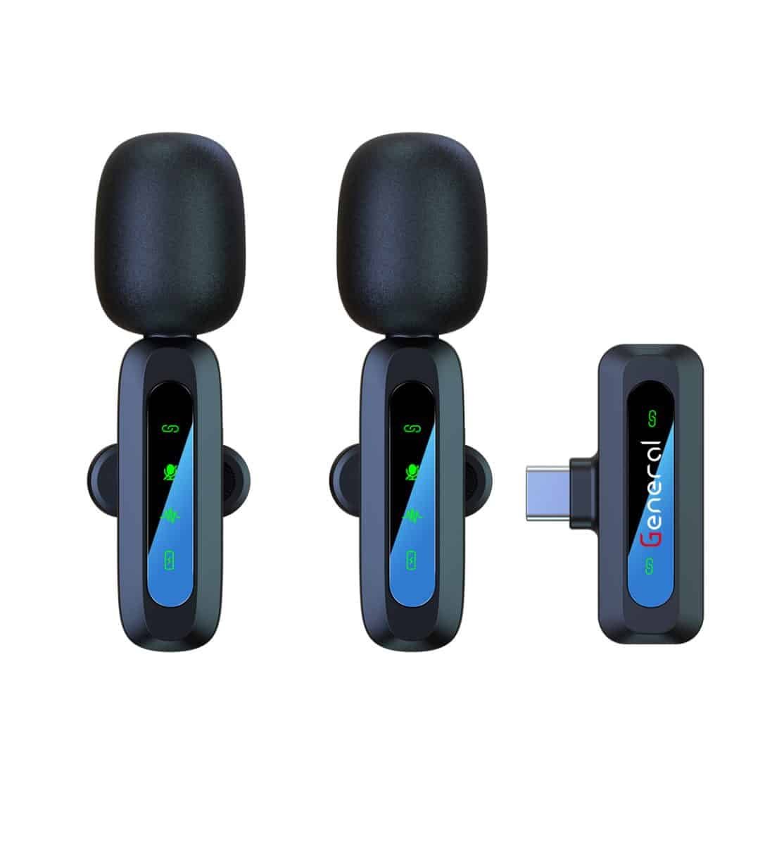 General GM37 Type-C, GM37 wireless mic Type-C, USB-C microphone, Android wireless microphone, wireless mic for Android, Type-C recording microphone, GM37 mic Egypt, best mic for Android Egypt, noise reduction microphone, 2.4GHz mic, wireless mic under 1000 EGP, vlogging mic Android, YouTube microphone Android, professional audio mic, USB-C mic Egypt