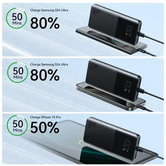 باور بانك جوي روم JR-PBF20 شحن سريع 25 واط – سعة 10000 مللي أمبير مع شاشة رقمية 5 باور بانك جوي روم JR-PBF20 شحن سريع 25 واط – سعة 10000 مللي أمبير مع شاشة رقمية - الصورة 5