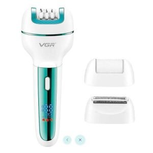 VGR V-732 Professional Lady Epilator with LED light and waterproof design