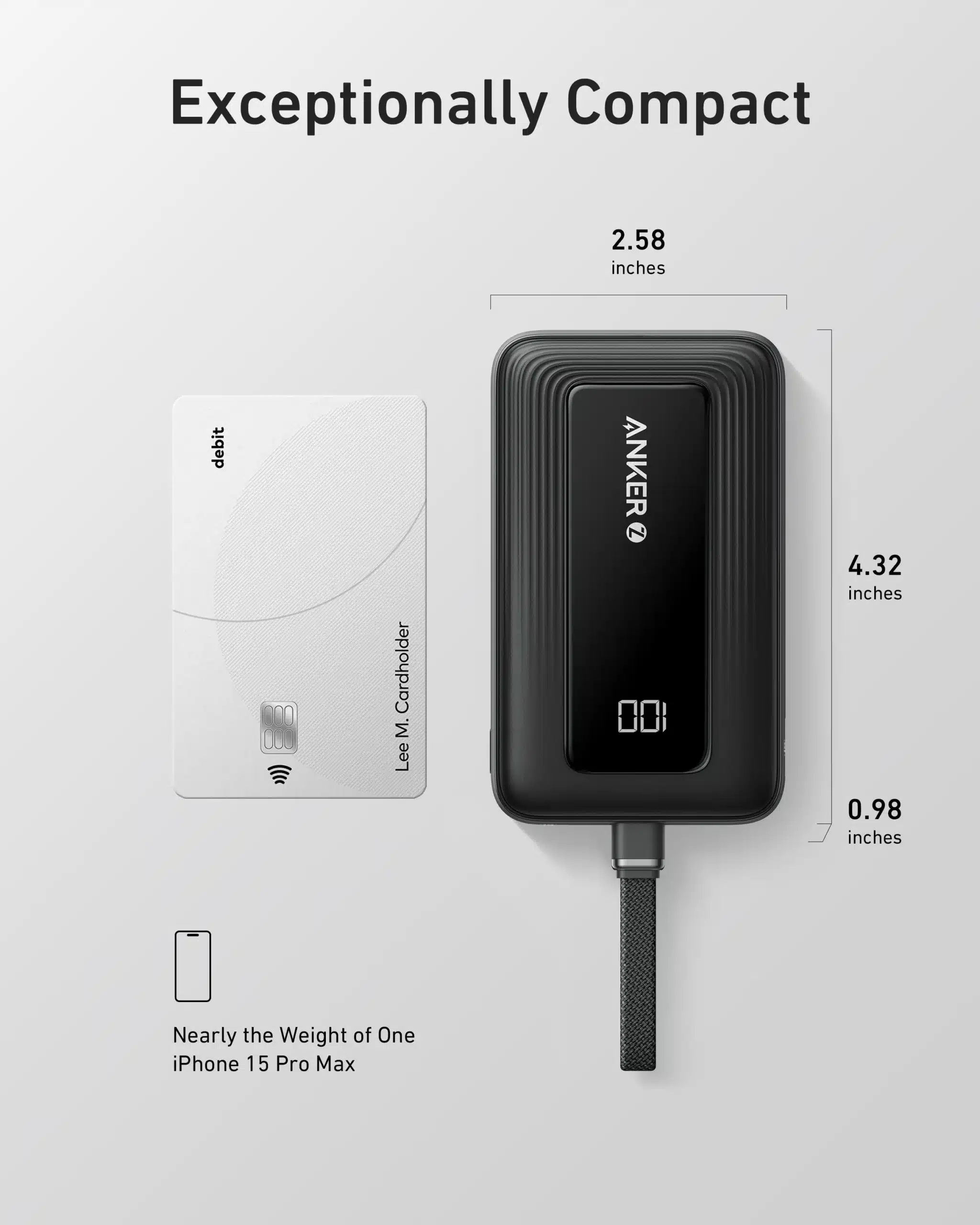 Anker Zolo Power Bank 10000mAh 30W Built-In USB-C Cable – Best Price in Egypt 6 Anker Zolo Power Bank 10000mAh 30W Built-In USB-C Cable – Best Price in Egypt - Image 6