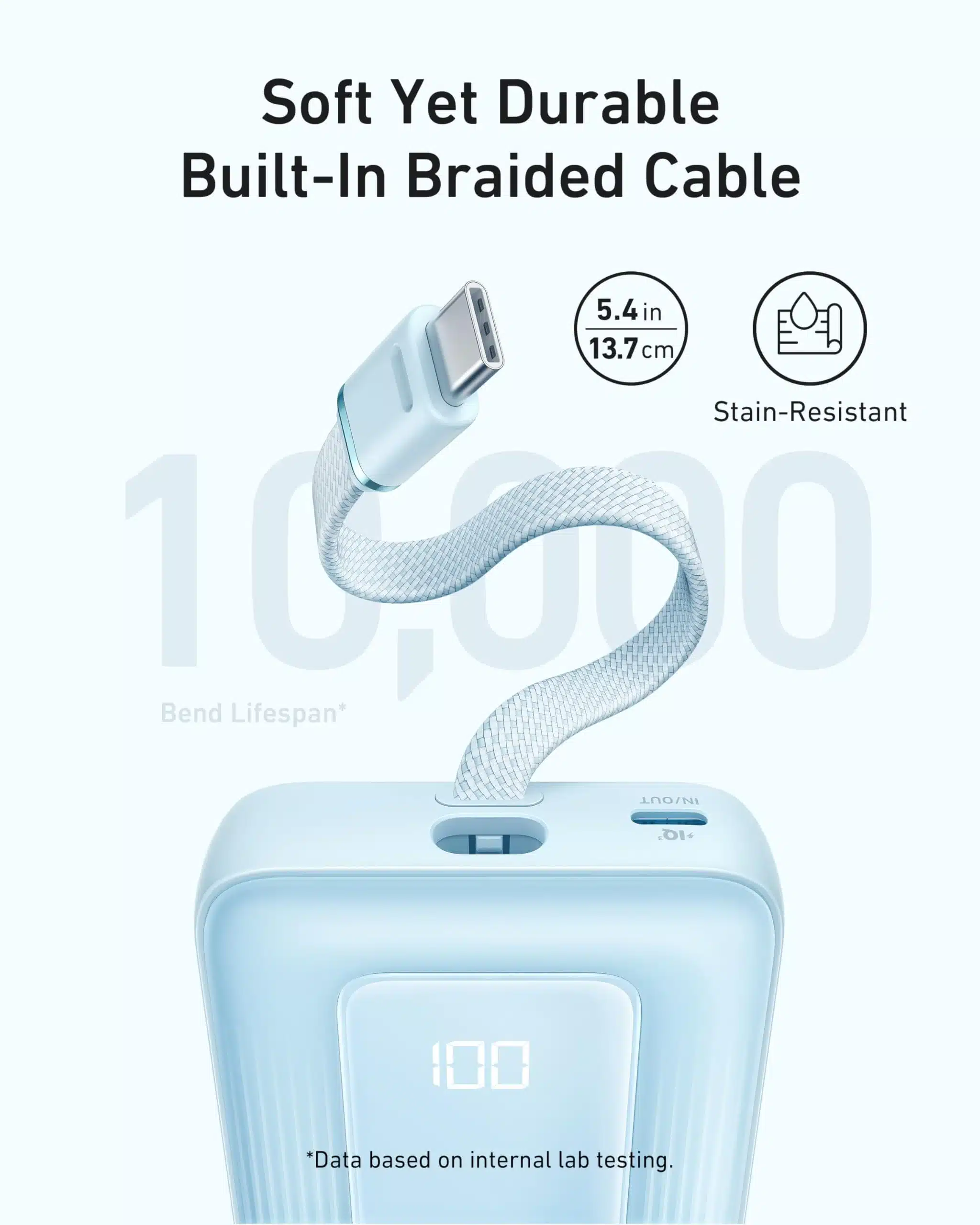 Anker Zolo Power Bank 10000mAh 30W Built-In USB-C Cable – Best Price in Egypt 4 Anker Zolo Power Bank 10000mAh 30W Built-In USB-C Cable – Best Price in Egypt - Image 4