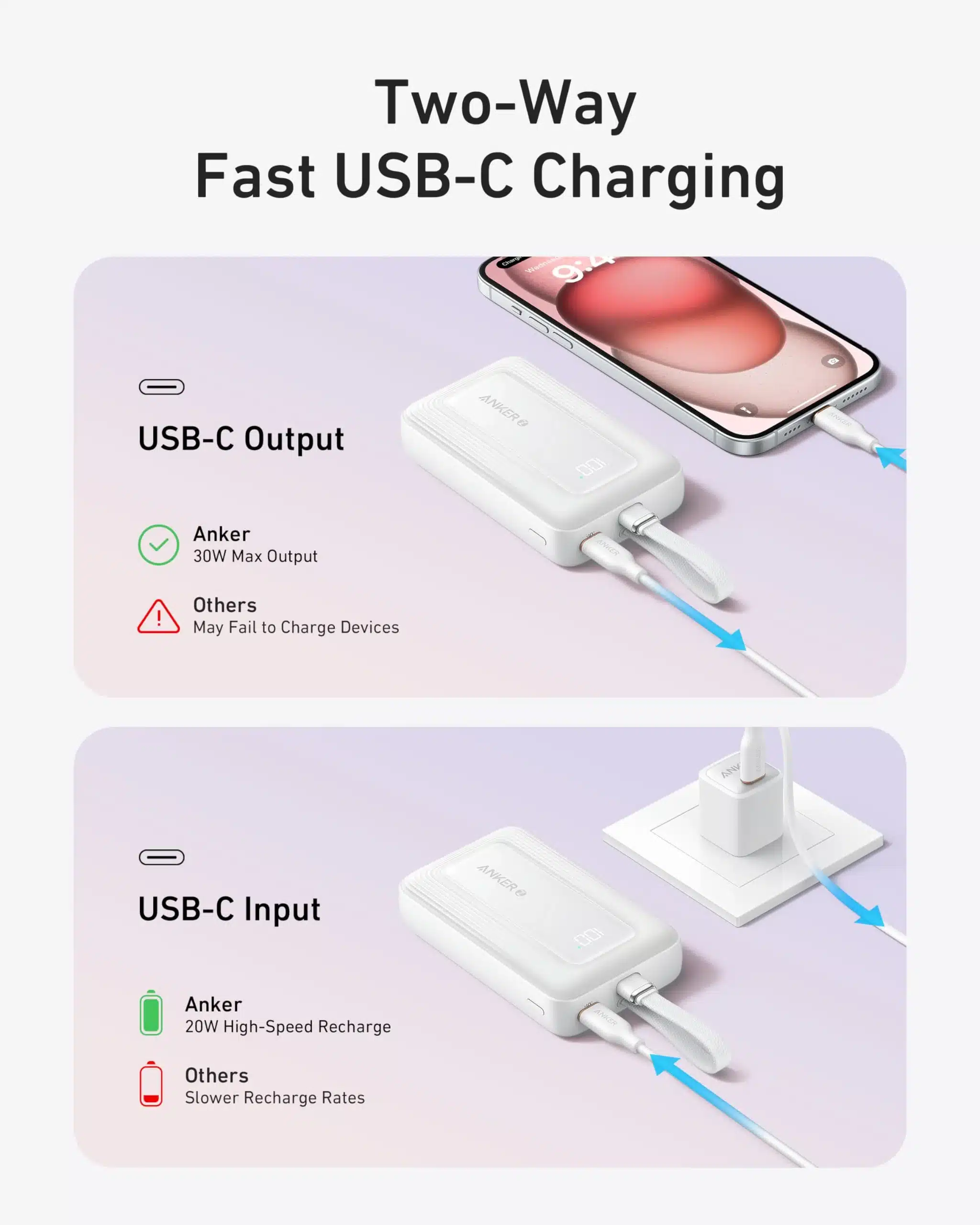 Anker Zolo Power Bank 10000mAh 30W Built-In USB-C Cable – Best Price in Egypt 3 Anker Zolo Power Bank 10000mAh 30W Built-In USB-C Cable – Best Price in Egypt - Image 3