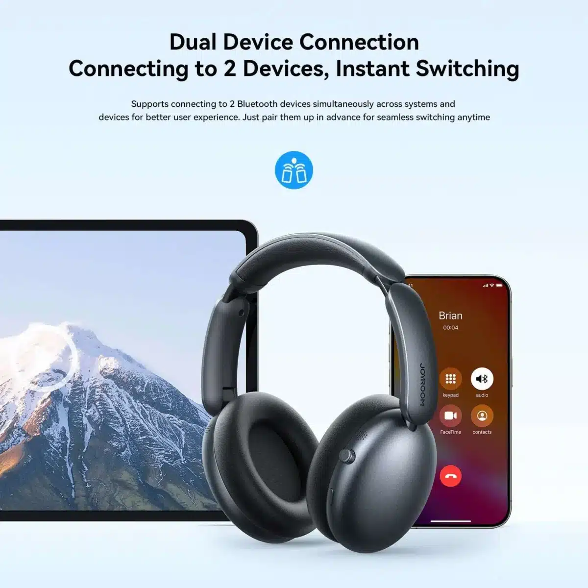 🎧 JOYROOM JR-JH1 Review (2026): Best Budget ANC Headphones in Egypt with 120H Battery 9 JOYROOM JR-JH1 Hybrid ANC Wireless Headphones Bluetooth 5.4 – Best Price in Egypt