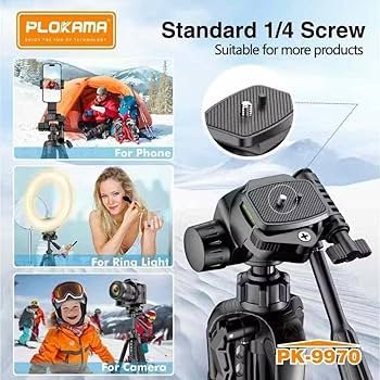 PK-9970 360° Camera Tripod 180cm with Remote – Best Price in Egypt 2 PK-9970 360° Camera Tripod 180cm with Remote – Best Price in Egypt - Image 2