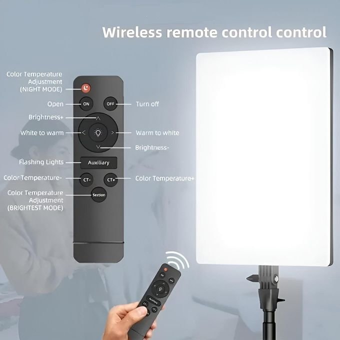 PLOKAMA LIVE-P19 LED Fill Light Panel with Remote & Adjustable Color – Best Price in Egypt 2 PLOKAMA LIVE-P19 LED Fill Light Panel with Remote & Adjustable Color – Best Price in Egypt - Image 2