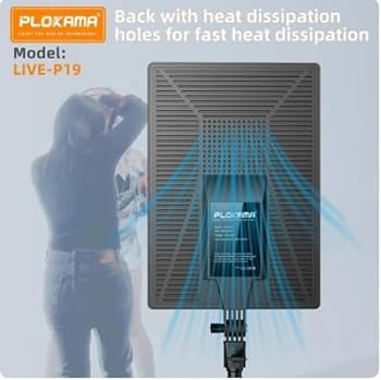 PLOKAMA LIVE-P19 LED Fill Light Panel with Remote & Adjustable Color – Best Price in Egypt 8 PLOKAMA LIVE-P19 LED Fill Light Panel with Remote & Adjustable Color – Best Price in Egypt - Image 8