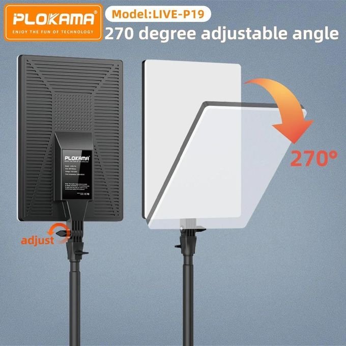 PLOKAMA LIVE-P19 LED Fill Light Panel with Remote & Adjustable Color – Best Price in Egypt 3 PLOKAMA LIVE-P19 LED Fill Light Panel with Remote & Adjustable Color – Best Price in Egypt - Image 3