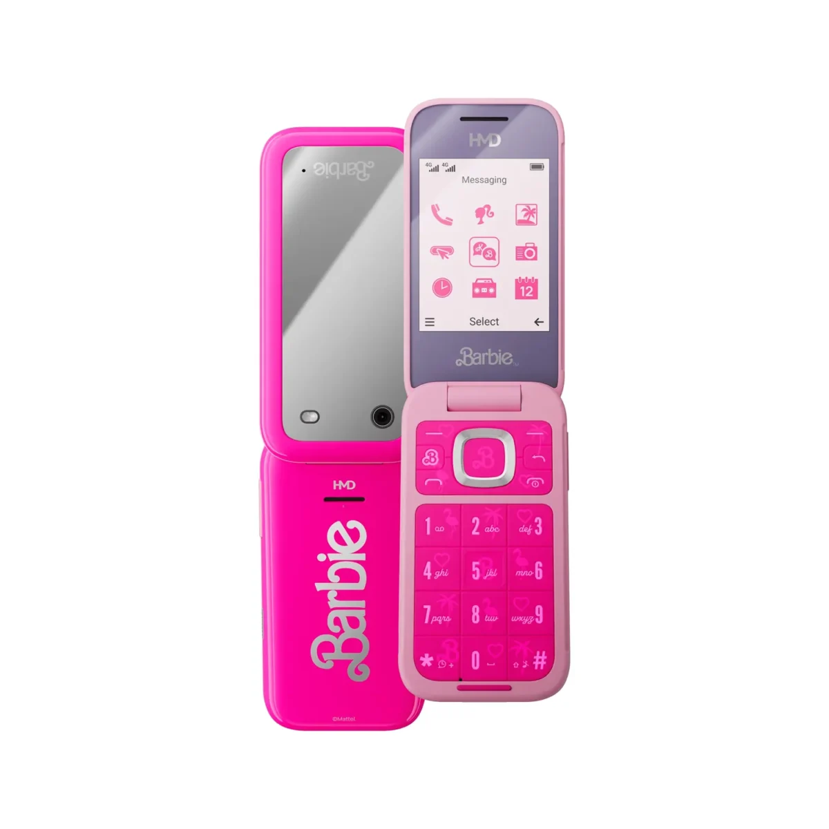 HMD Barbie Phone, Barbie Flip Phone, Barbie Phone 4G, Pink Flip Phone, HMD Feature Phone, Digital Detox Phone, Barbie Mobile Phone, Barbie Phone Pink, HMD Barbie Edition, Retro Flip Phone
