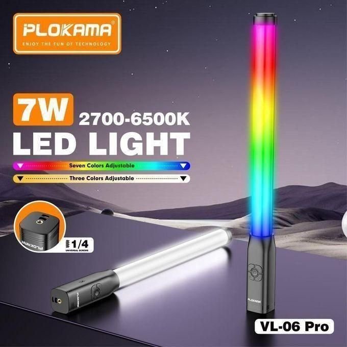 عصا إضاءة RGB بلوكاما VL-06 Pro بطول 49.5 سم – إضاءة تصوير احترافية قابلة للشحن بمنفذ Type-C 3 عصا إضاءة RGB بلوكاما VL-06 Pro بطول 49.5 سم – إضاءة تصوير احترافية قابلة للشحن بمنفذ Type-C - الصورة 3
