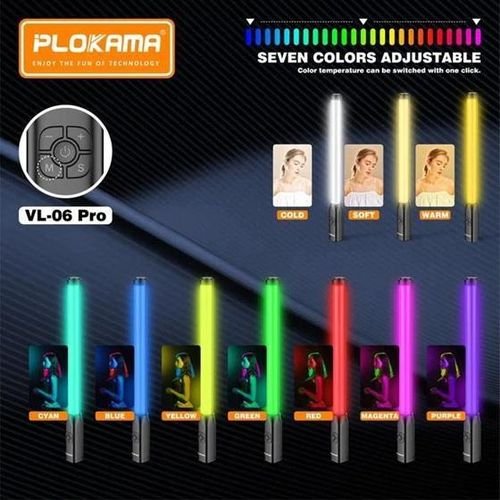 عصا إضاءة RGB بلوكاما VL-06 Pro بطول 49.5 سم – إضاءة تصوير احترافية قابلة للشحن بمنفذ Type-C 2 عصا إضاءة RGB بلوكاما VL-06 Pro بطول 49.5 سم – إضاءة تصوير احترافية قابلة للشحن بمنفذ Type-C - الصورة 2
