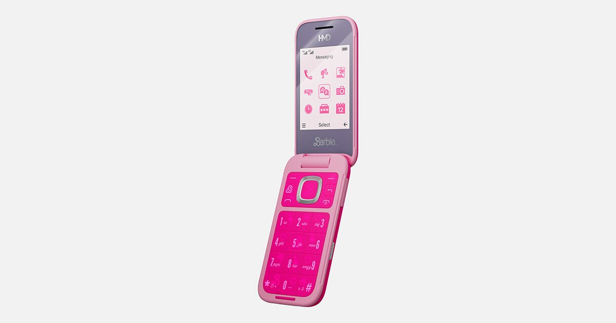 هاتف باربي HMD Barbie Phone 4G القابل للطي – هاتف 4G بتصميم باربي الوردي 3 هاتف باربي HMD Barbie Phone 4G القابل للطي – هاتف 4G بتصميم باربي الوردي - الصورة 3