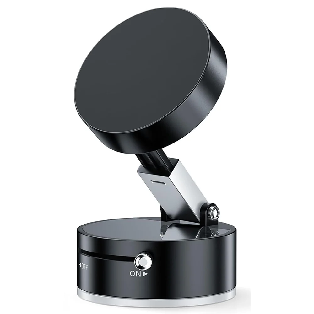 A3 Vacuum Magnetic Phone Holder 1.5KG – 360° Adjustable Car & Desk Phone Stand 1 A3 Vacuum Magnetic Phone Holder in Iron Grey