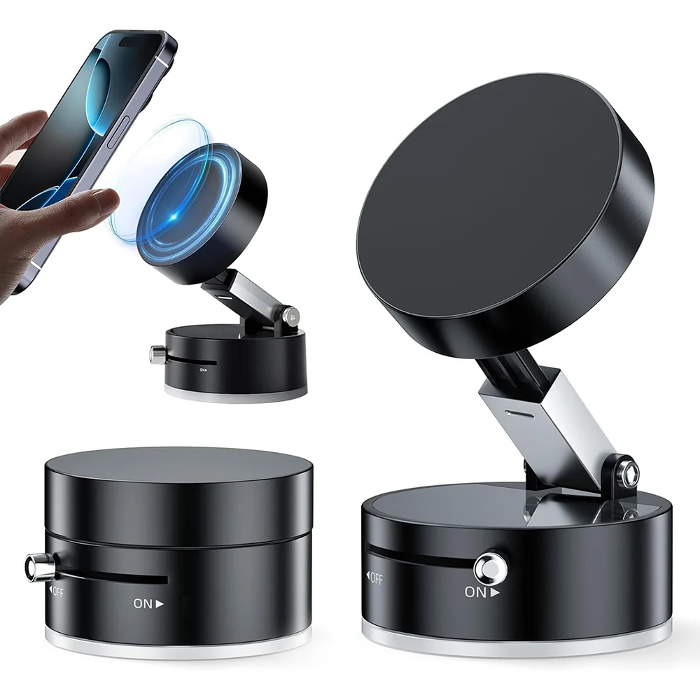 A3 Vacuum Magnetic Phone Holder 1.5KG – 360° Adjustable Car & Desk Phone Stand 6 A3 Vacuum Magnetic Phone Holder 1.5KG – 360° Adjustable Car & Desk Phone Stand - Image 6