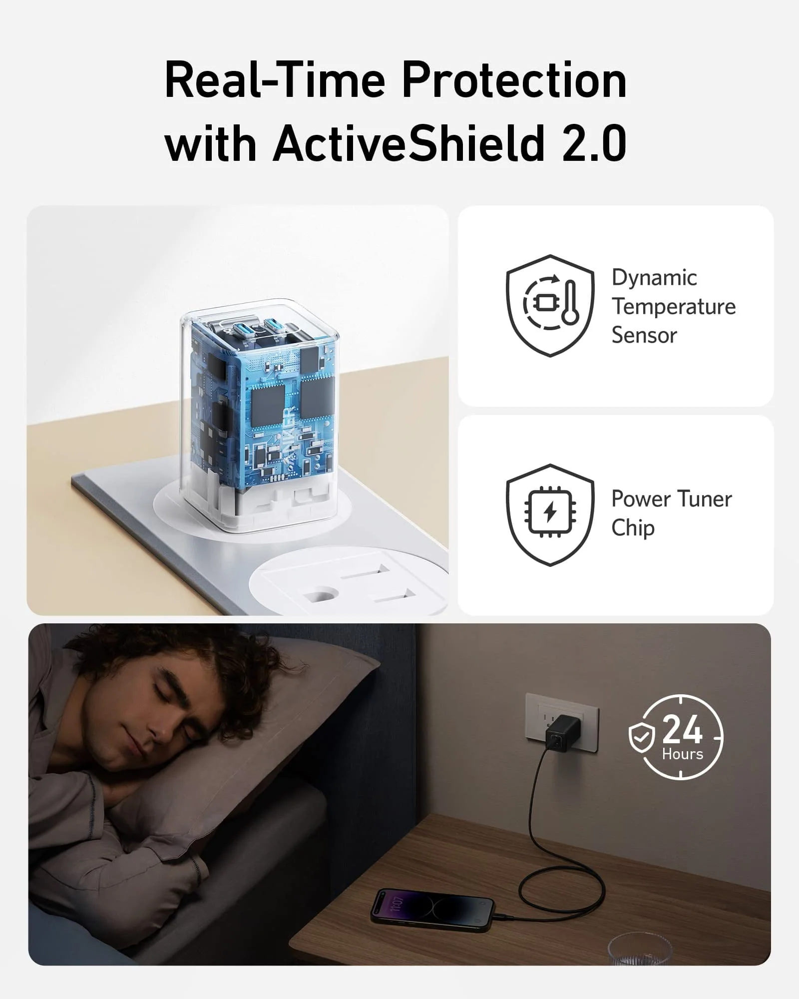 Anker 523 Charger (Nano 3, 47W) Dual USB-C Fast Wall Charger – 47W Power Delivery – 18-Month Local Warranty 4 Anker 523 Charger (Nano 3, 47W) Dual USB-C Fast Wall Charger – 47W Power Delivery – 18-Month Local Warranty - Image 4