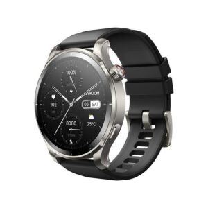 Joyroom JR-FV1 Smart Watch (Venture Series) – Bluetooth Call, 1.43" AMOLED, 20-Day Battery – Silver + Sunset Grey Strap